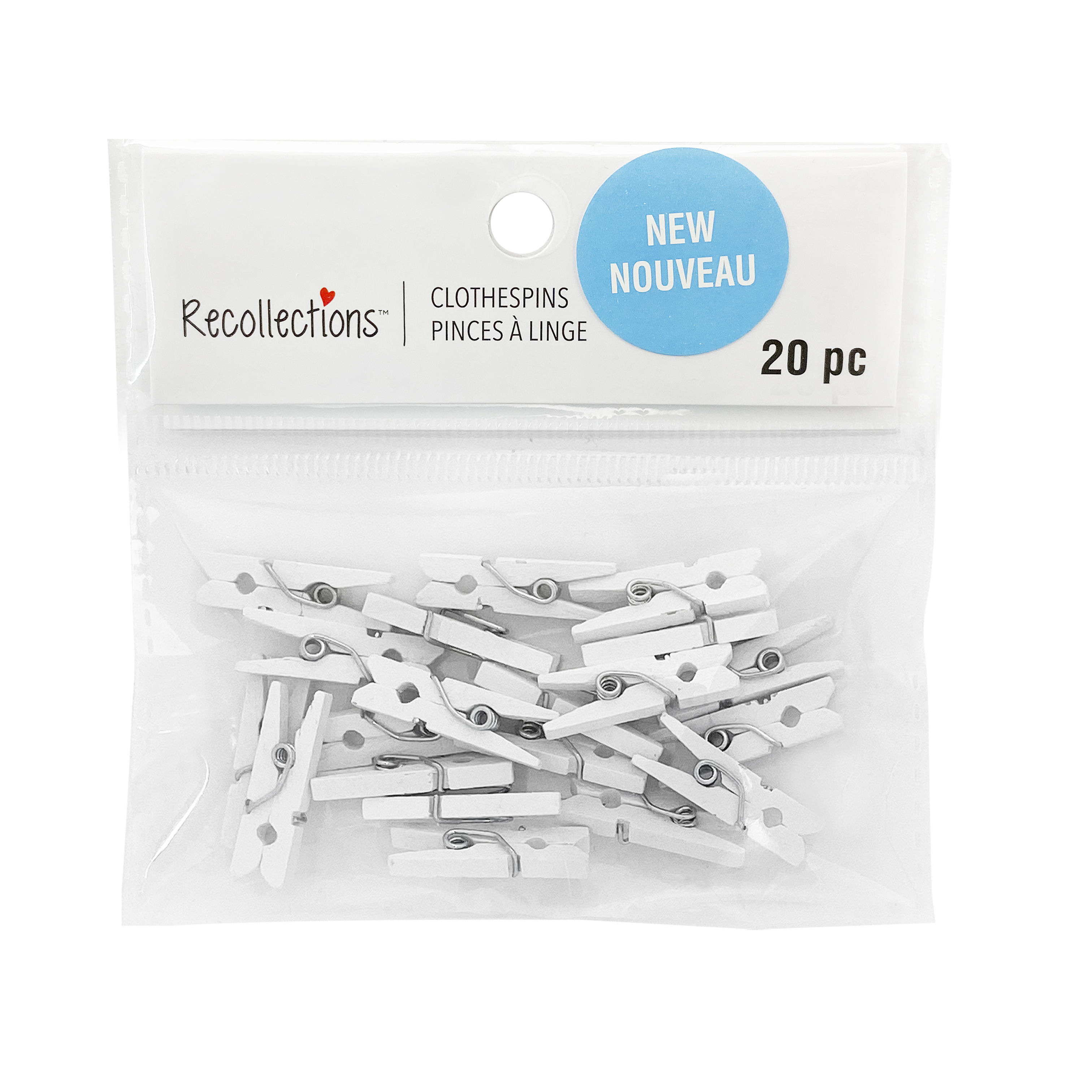 Mini White Clothespins by Recollections™